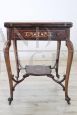 Antique Style Inlaid Rosewood Game Table, 1940s