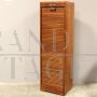 Dark oak roller shutter filing cabinet              