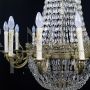 Maria Teresa hot air balloon chandelier with 18 lights in Bohemian crystal