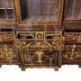 Antique Charles X bookcase with drop-down desk