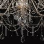 Maria Teresa model chandelier with crystal drops and 38 lights