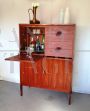 Modular cabinet in mahogany, Italian design from the 1960s