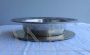 Vintage decorated pewter centerpiece bowl