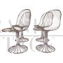 Set of 4 chairs by Gastone Rinaldi for Rima in chromed steel