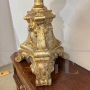 Antique 18th century candle holder with mecca gilding