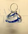 Design pendant light by Esperia in blue and white Murano glass