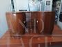 Pair of Art Deco bedside tables with bookcase