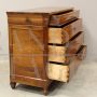 Antique capuchin dresser in walnut from the Louis Philippe era, 19th century Italy