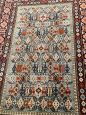 Vintage hand-knotted Shirvan Cici carpet, 157 x 90 cm                            