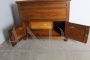 Antique bread holder sideboard in chestnut, Italy late 19th century