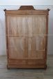 Antique late 19th century walnut wardrobe with two doors