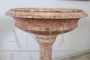 Antique stone column stoup from the early 1900s