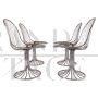 Set of 4 chairs by Gastone Rinaldi for Rima in chromed steel