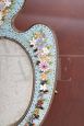 1930s Art Nouveau photo frame with micro mosaic in hard stones