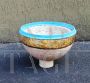 Small decorative holy water stoup bowl in Jerusalem stone    