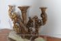 Antique 18th century candelabra in Mecca gilded wood