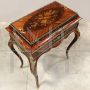 Antique Napoleon III jardiniere planter coffee table with inlays