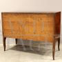 Antique sideboard with drawers from the Directoire era in walnut, 18th century Italy