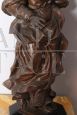 Large antique bronze sculpture depicting Saint Barbara, 19th century