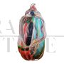 Multicolored Murano glass handbag sculpture by Colizza