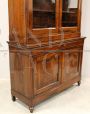 Antique Italian Louis Philippe era buffet & hutch in walnut