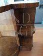 Pair of Art Deco bedside tables with bookcase