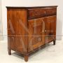 Antique Directoire sideboard in walnut with doors and drawer, Italy 18th century