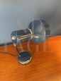 1970s desk lamp in blue lacquered metal