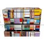 Multicolored Murano glass dresser with four drawers