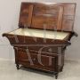 Antique bread cabinet sideboard in walnut, 19th century Italy