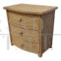 Pair of woven bamboo dressers