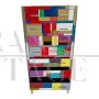 Tallboy chest of drawers in colored glass