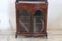 Antique 19th century display cabinet with whatnot étagère bookcase