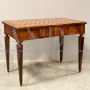 Antique 18th century desk or console table in inlaid walnut    