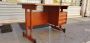 Vintage Italian teak desk with chest of drawers, 1960s