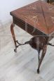 Antique Style Inlaid Rosewood Game Table, 1940s