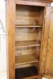 Small antique one-door poplar wardrobe or pantry cabinet