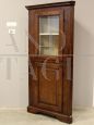 Antique cantonal display corner cupboard, 19th century Italy