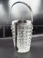 Vintage 60s ice bucket in rostrated crystal