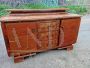 Pair of Art Deco sideboards in solid walnut and briar