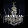 Maria Teresa chandelier with 10 lights in Bohemian crystal   