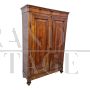 Antique wardrobe or pantry cabinet from the 19th century in walnut