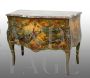 Antique French Napoleon III chest of drawers painted in baroque style