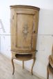 Pair of antique lacquered corner cabinets from the 18th century