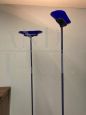 Pair of Jill floor lamps by Arteluce in blue Murano glass, 1980s