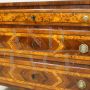 Antique Louis XVI chest of drawers in inlaid walnut, Italy 18th century