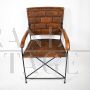 Pair of hand-crafted leather chairs