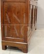 Large antique Louis Philippe sideboard with 3 doors in cherry wood, 1800s