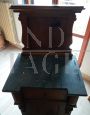 Pair of antique bedside tables from the late 19th century with gray marble top