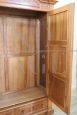 Antique late 19th century walnut wardrobe with two doors